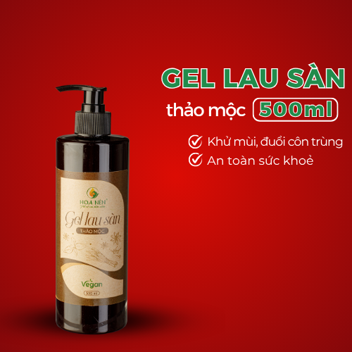 HOA NÉN - Gel lau sàn thảo mộc (500ml Vegan)