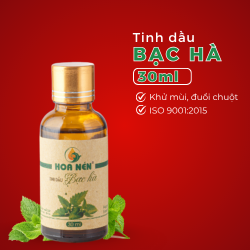 HOA NÉN - Tinh dầu bạc hà (30ml Vegan)