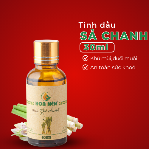 HOA NÉN - Tinh dầu sả chanh (30ml Vegan)