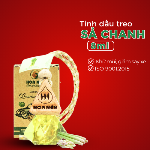 HOA NÉN - Tinh dầu treo sả chanh (8ml Vegan)